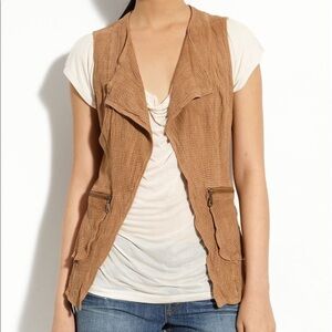 NORDSTROM Kenna-T Perforated Suede Vest